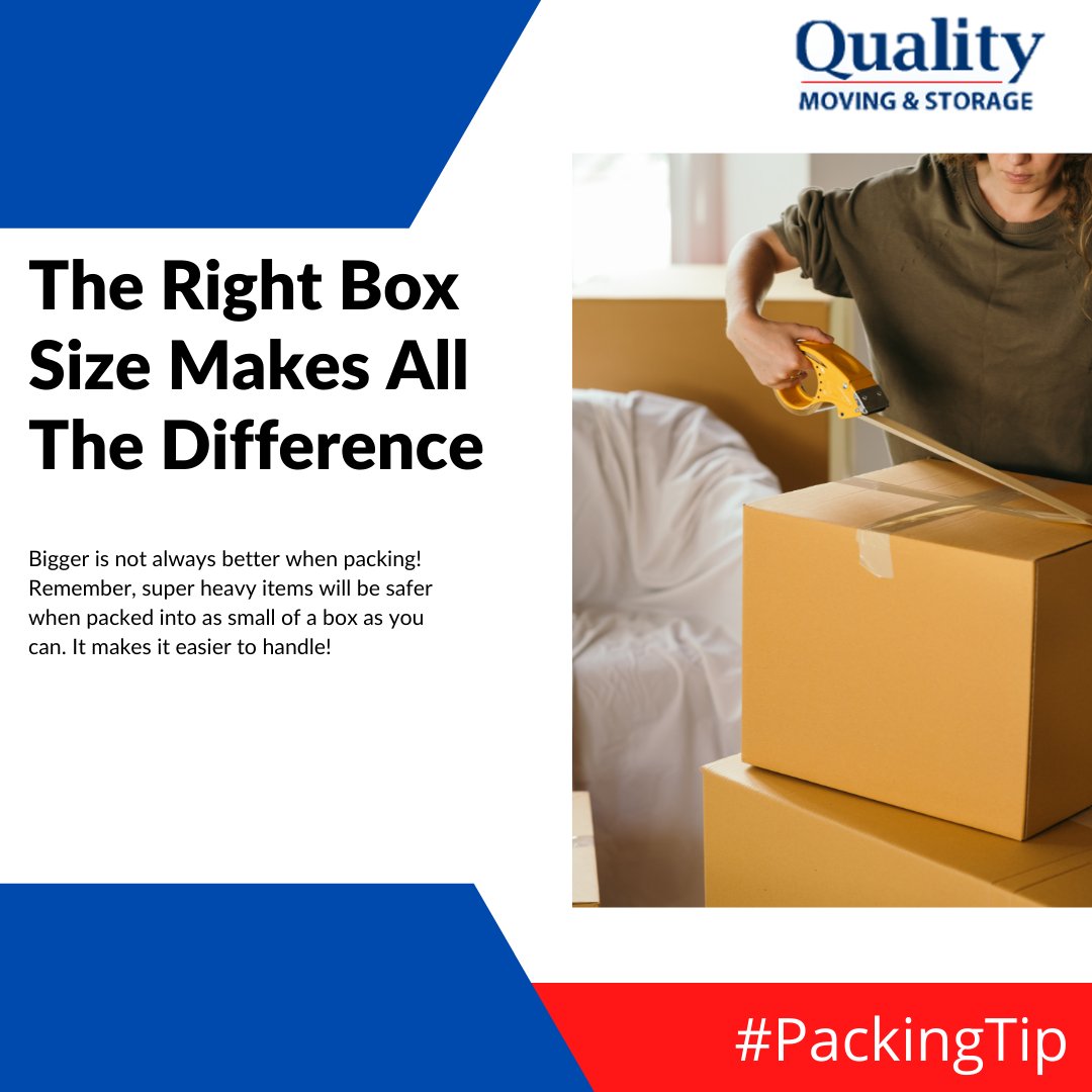 QualityMovingNY's tweet photo. This is why we recommend that you have numerous-sized boxes when packing! This will ensure that every item is packed as it should be. #QualityBrawn #PackingTIp https://t.co/94qYnTeqLy