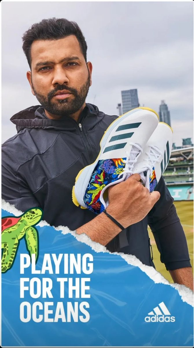 Sahil_NJ_Raj's tweet photo. What an amazing initiative to bring forward ... Rohit killing it alongside top notch adidas to save the oceans... 

@vineetalways @npnikhil @geo_joy80077583 @adidas 
#rohitfortheoceans #adidas #sustainability #EnvironmentalProtection https://t.co/CCoG1zm6p9