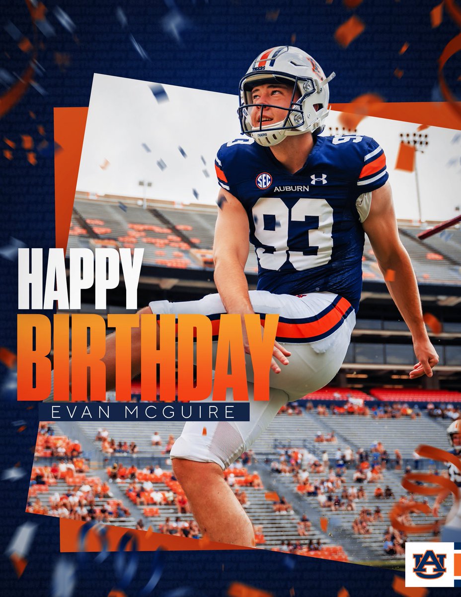 Happy birthday to our guy, <a href="/evanmc30/">Evan McGuire</a> 🎉🎂

#WarEagle | #AuburnMade
