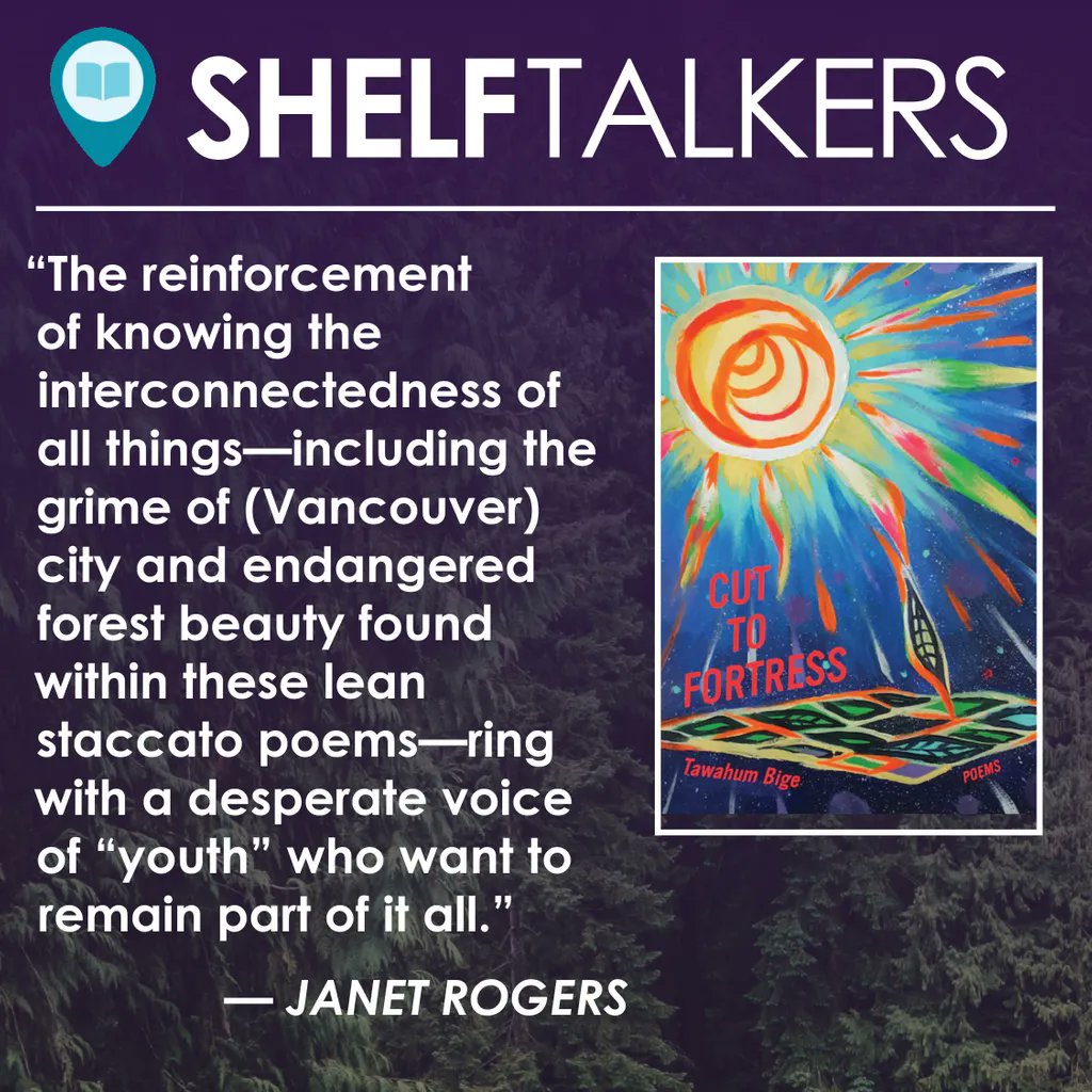 ReadLocalBC's tweet photo. A stunning debut poetry collection from Tawahum Bige and @NightwoodEd that explores the impacts of colonialism, relationships, grief and intergenerational wounds. Cut To Fortress is available TODAY! #ReadLocalBC #SpringTBR https://t.co/arQWKrg1y8