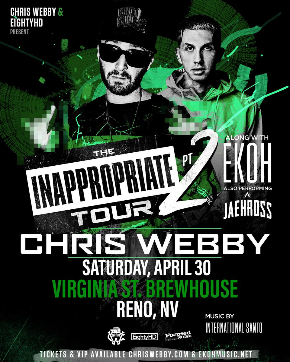 EightyHDMusic's tweet photo. Ready to rock in Reno.
๐ค: @ChrisWebby
๐
: TONIGHT
โฐ: 8PM
๐: @renobrewhouse
๐ซ: https://t.co/6aqegMICAK
#InappropriateTour https://t.co/H8Rxmk879J