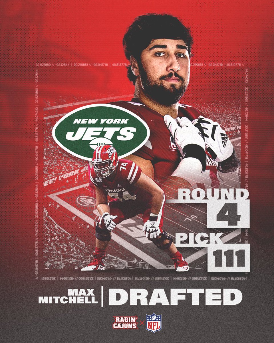 🍎 Headed to the Big Apple! 

<a href="/MaxMitch09/">Max Mitchell</a> has been drafted by the <a href="/nyjets/">New York Jets</a>! 

#cULture | <a href="/NFLDraft/">NFL Draft</a>