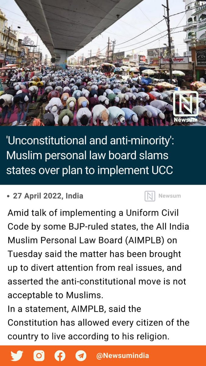 @kaur_navneet__ A country & laws of the land must prevailed.

They can't run by whims and fancies of wokes & libtards 

Accept it or leave it.
That's it. 🙏 

#UCC
CommonCivilCode
WE SUPPORT UCC
St
@PMOIndia
@AmitShah 
@dishanjaysingh
*#UniformCivilCode*