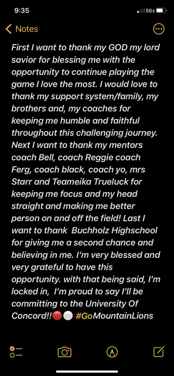 gadson_ej's tweet photo. Beyond Blessed To Say I’m 1000% Committed To Concord University AGTG #GoMountainLions #Blessed @MalachiNewell5 @StarrPittman11 @CoachChuckB @BuchholzFB @Coach_Daniels58 https://t.co/jf7bSERXxx