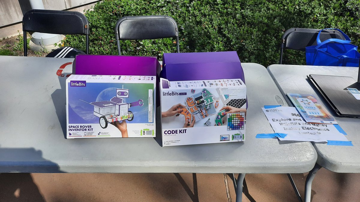 ttsf_candice's tweet photo. Setting up for @teentechsf Explore and Invent with littleBits and Makey Makey Electronic booth at #BayAreaScienceFestival @ Cal State East Bay!

#TeenTechsf #BASF #Tech https://t.co/7jgoDRz6NO