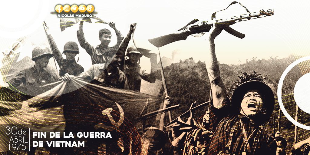 NicolasMaduro's tweet photo. Recordamos los 47 años del histórico triunfo de la nación vietnamita, frente a la ocupación militar yanqui. ¡Ejemplo de determinación y valentía! Desde Venezuela los saludamos y reiteramos nuestra disposición con el fortalecimiento de la solidaridad y la cooperación. https://t.co/mHeM0jdw1F