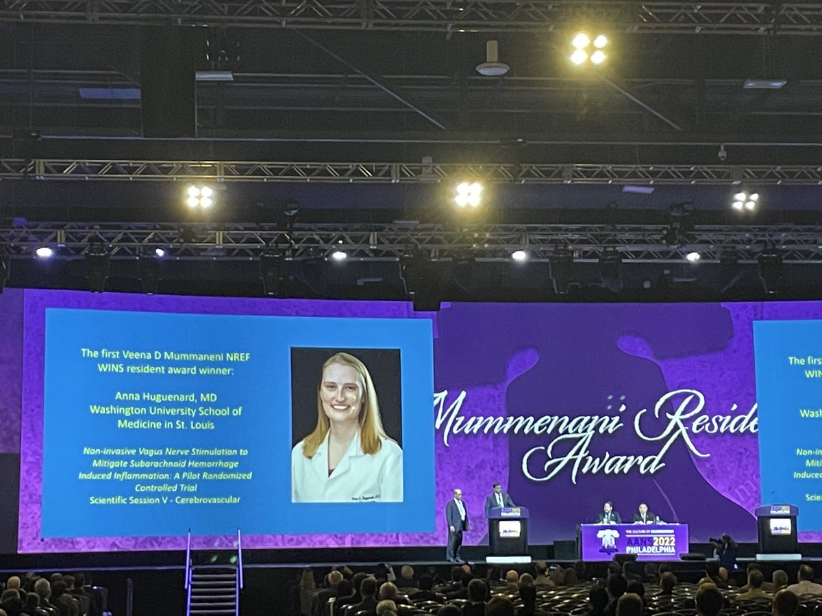 WashU Med Taylor Family Department of Neurosurgery (@washuneurosurg) on Twitter photo That’s our rockstar <a href="/ahuguena/">Anna Huguenard, MD</a> receiving the first Veena D. Mummenani NREF WINS resident award! <a href="/AANSNeuro/">AANS</a> <a href="/youngneuros/">AANS Early-to-mid Career Committee (#E2M)</a> #Neurosurgery That’s our rockstar <a href="/ahuguena/">Anna Huguenard, MD</a> receiving the first Veena D. Mummenani NREF WINS resident award! <a href="/AANSNeuro/">AANS</a> <a href="/youngneuros/">AANS Early-to-mid Career Committee (#E2M)</a> #Neurosurgery