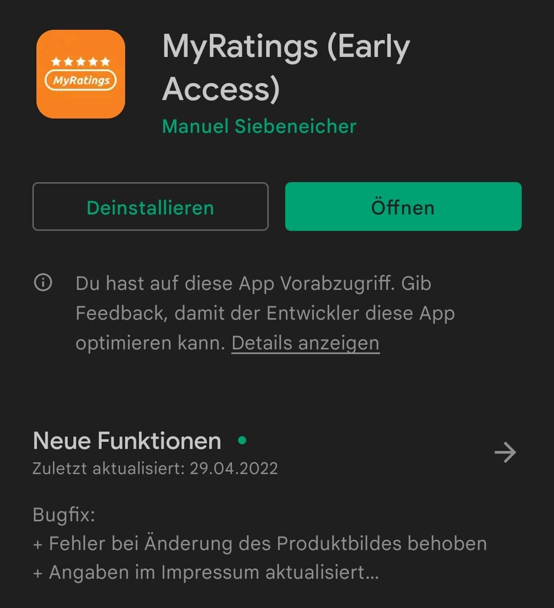 MyRatingsApp's tweet photo. Neue Version 0.7.0 ist nun auch im #PlayStore verfügbar.

 Am besten gleich aktualisieren!

#myratings #appdevelopment #newrelease #update #neuesausprobieren #lieblingsprodukt #nachhaltig #nachhaltigkeit https://t.co/SoYoTp5hKp