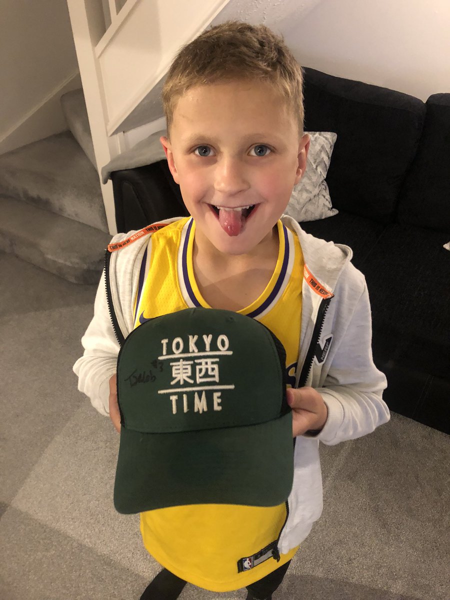 PaulCNaish's tweet photo. @Thereal_Tj30 @_Deucehoops great game and result tonight guys then made my boys night by signing caps and doing pics, thanks! #baller https://t.co/bZMQJld88o