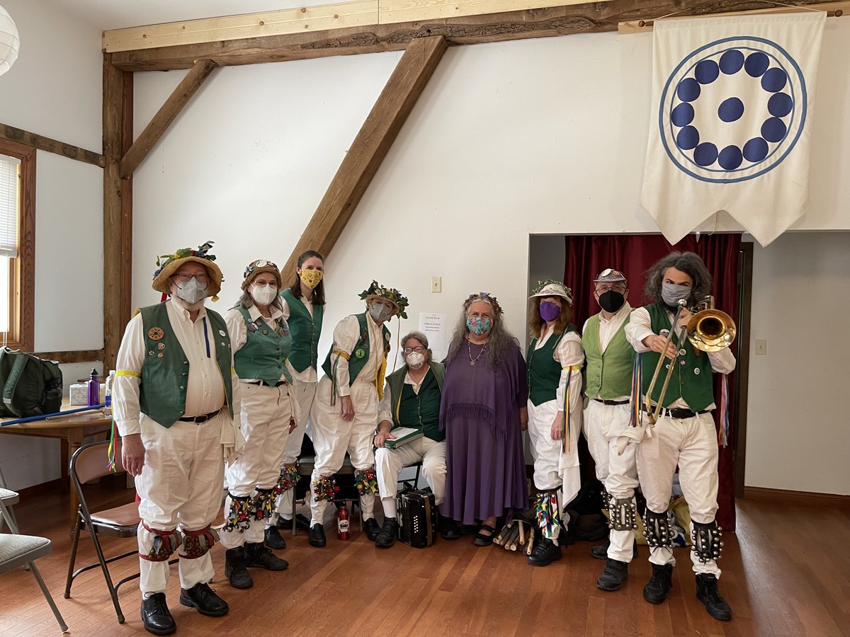 Selena_Fox's tweet photo. Happy #Beltane! Thanks to Oak Apple #MorrisDancers for being part of our 2022 #BeltaneFestival at #CircleSanctuary #NaturePreserve this morning! Watch archived livestream on my #SelenaFoxUpdates Facebook page: https://t.co/Cjd8chg58p #MayEve #MayDay #MorrisDancing #Bealtaine https://t.co/TGrxcTjqVg