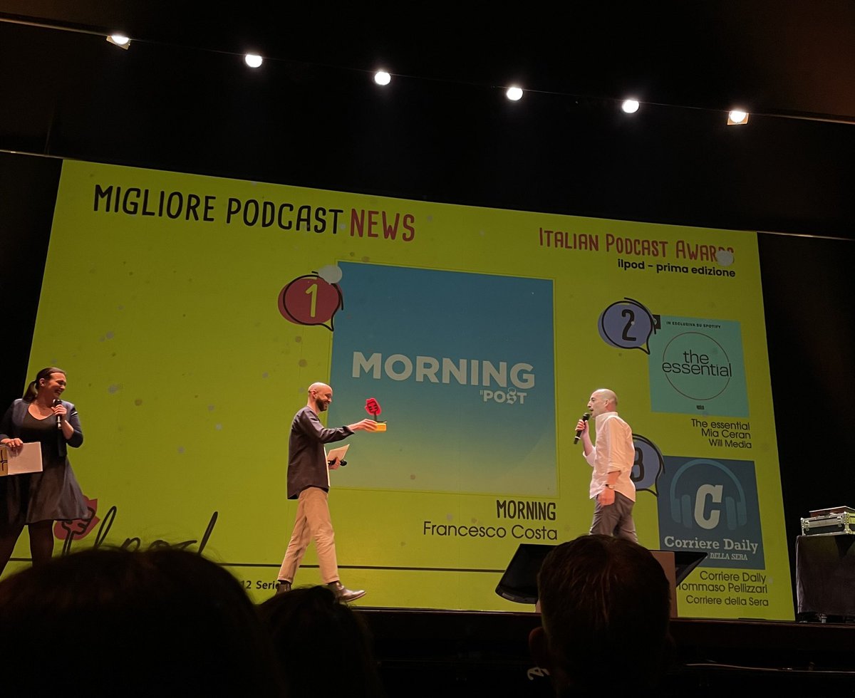 Ludviclug's tweet photo. E allora come sono andati questi premi per i podcast italiani?
@francescocosta @ilpost https://t.co/hU9ouQ4pG7