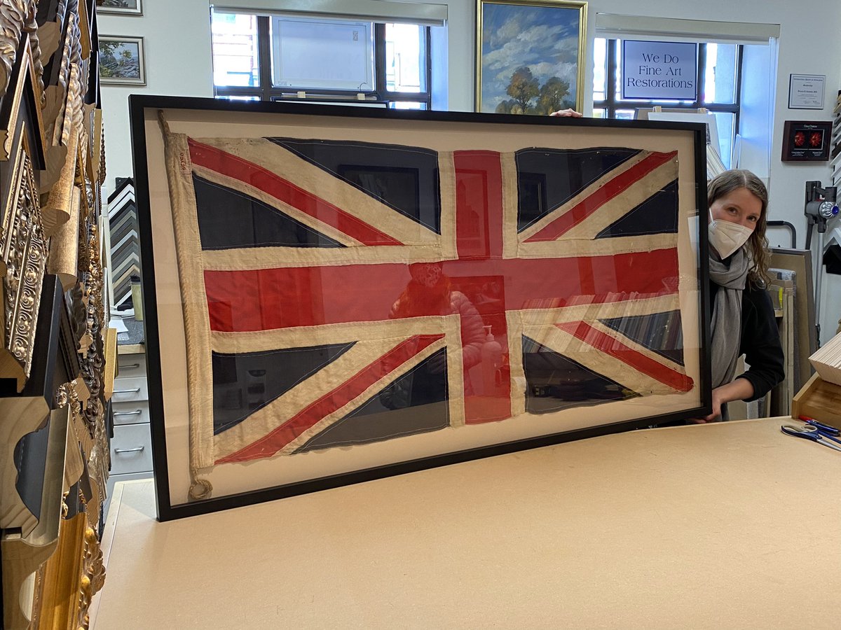 McMasterGallery's tweet photo. We love a good challenge. We are honoured to be trusted with this family heirloom.   #hamilton #brantford #dundas #hamont #dundasont #ancaster https://t.co/Zk5L71Bw1G