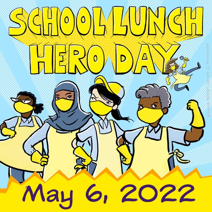 Friday, May 6, 2022 will be the day that we celebrate the 10th Annual School Lunch Hero Day! We have the opportunity to recognize our diligent school nutrition professionals who make a big difference for every student that steps foot into the cafeteria. <a href="/gmsdk12/">Germantown MSD</a>  #WeAreRiverdale