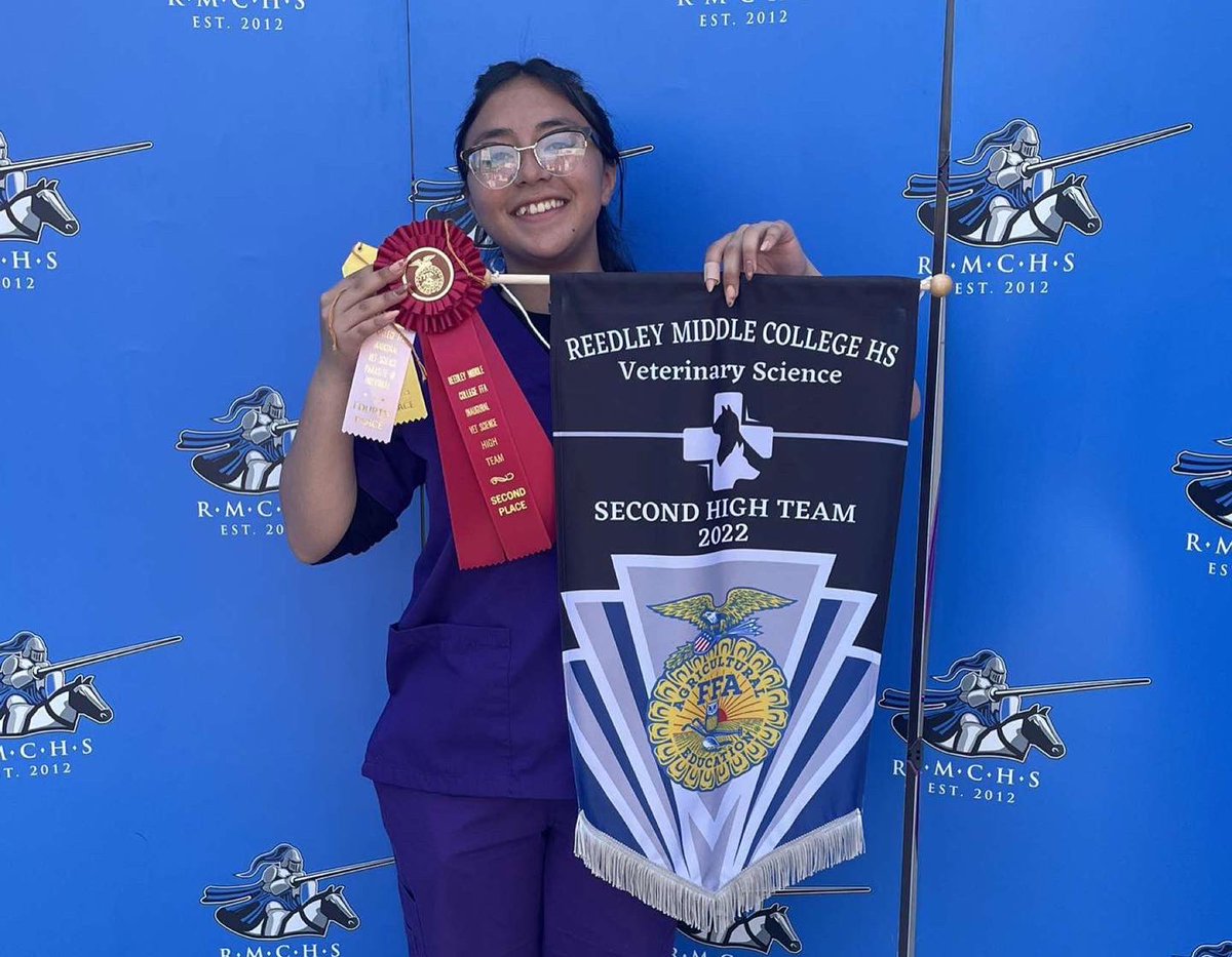 Congratulations to our Vet Science team! They competed at the Reedley Middle College Field Day today and were 2nd High Team! Alondra Aquino was 6th high individual. The B Team also had huge success placing 1st in open division with Reena Grewal being 4th high individual!
