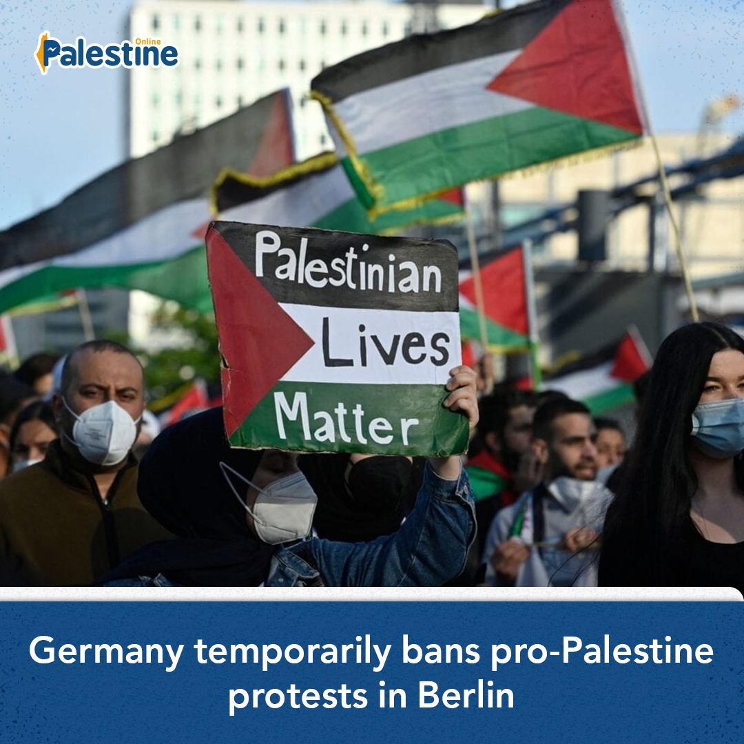 Authorities in Berlin, Germany have banned all pro-Palestine protests until 2 May, alleging that some protesters have made antisemitic remarks.