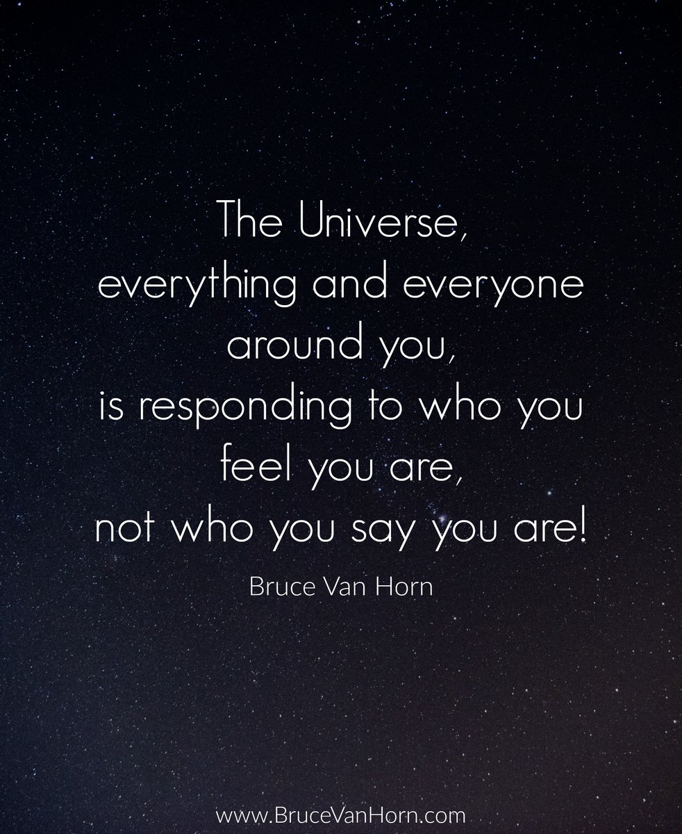 The Universe, everything and everyone around you, is responding to who you feel you are, not who you say you are!

#LawOfAttraction #Meditation