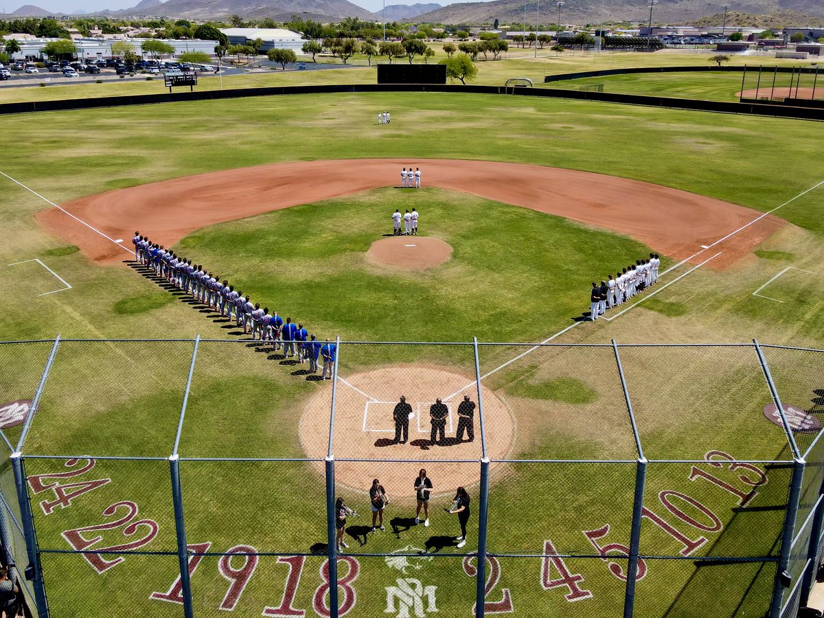 Our varsity Ridge baseball team beat Mesa Mountain View 6-5 in the first round of the state playoffs today!!

Next game will be on Tuesday, 5/3, at home at 4:00 against Chandler. <a href="/DVUSD/">Deer Valley Unified School District</a> <a href="/mrhs_athletics/">Mountain Ridge Athletics</a>