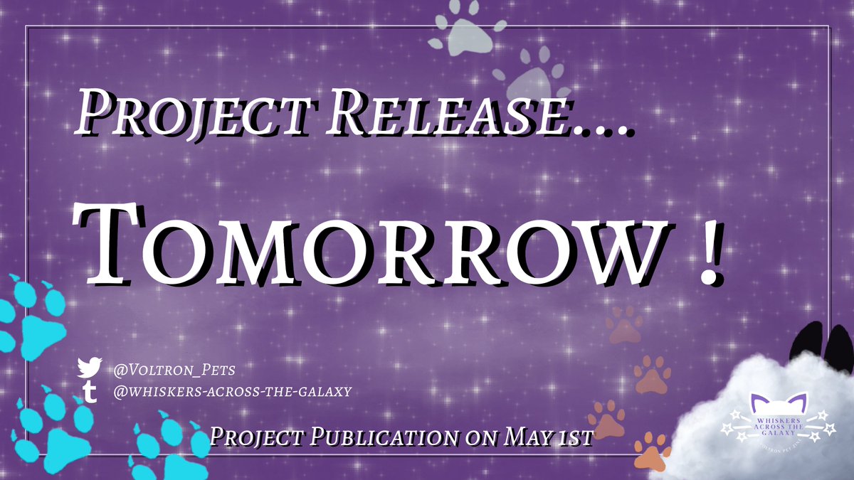 Voltron_Pets's tweet photo. Finally, just one more day until we release the zine for your enjoyement! 
Are you excited! We are! https://t.co/ckMxFb1nRi