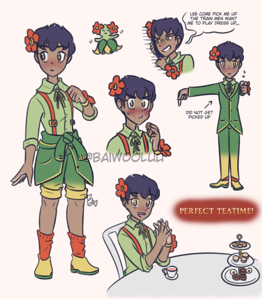 milianthus's tweet photo. he didn't show up in the curious tea party event because he didn't want to wear a suit </3
#pkmn #PokemonSwordShield #PokemonMasters https://t.co/qOmGy0XppJ