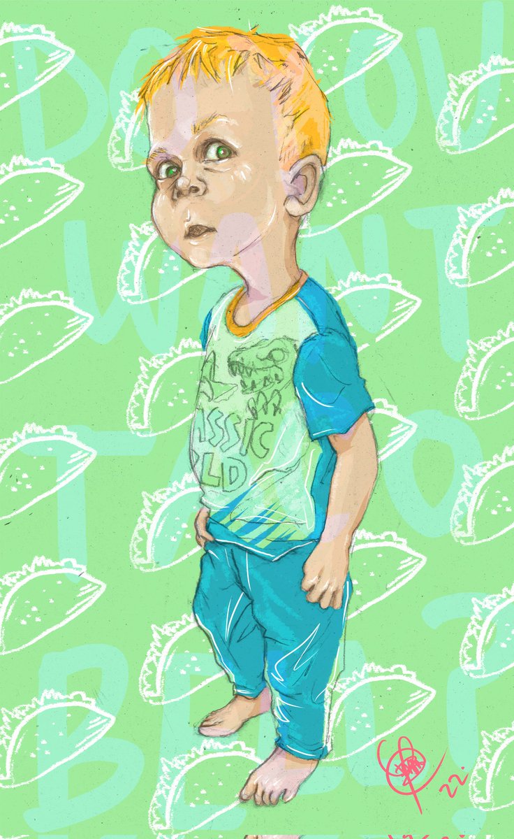 ropizabu's tweet photo. Do you want Taco Bell? 
https://t.co/FurLO7oakM

#childrensday #tacobell #digitalart #illustration https://t.co/E8EA6cK5jS