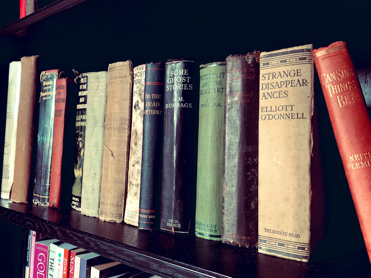 WickedVintageUK's tweet photo. Off to bed, but what to readโฆ.? #RareOccultbooks #SpookyLibrary https://t.co/D7QSMvNpXC