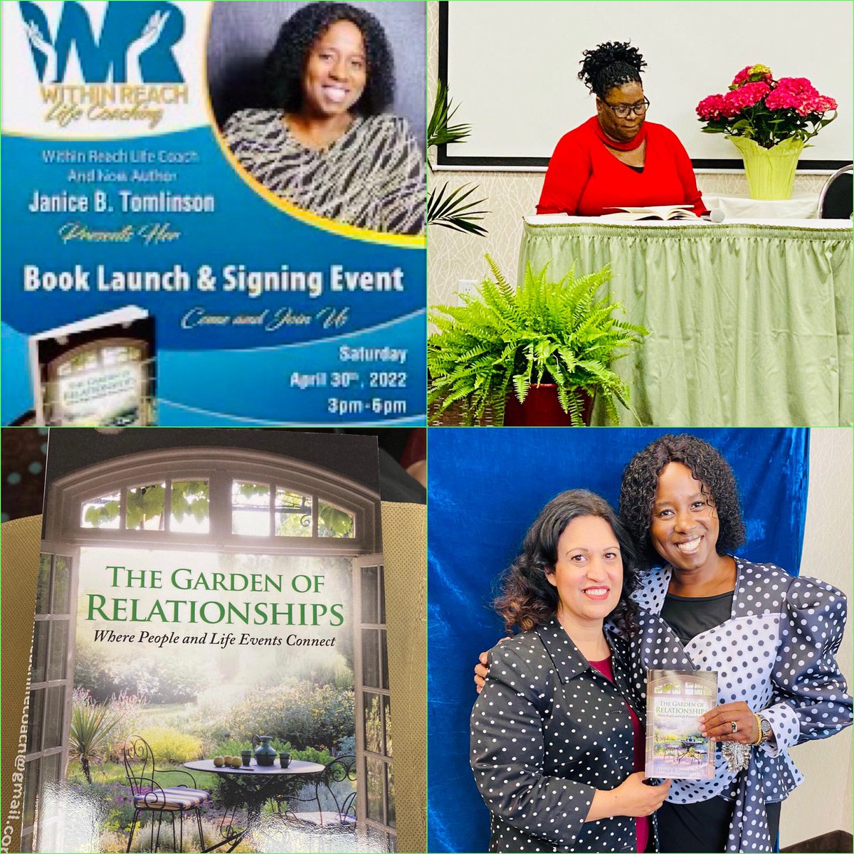 Our <a href="/HaroldFLoughin/">Harold F. Loughin PS</a> Office Manager Ms. Bailey-Hart invited me to her friend’s book launch today. What a beautiful afternoon spent with author Janice B. Tomlinson discussing the importance of nurturing our personal &amp; professional relationships.