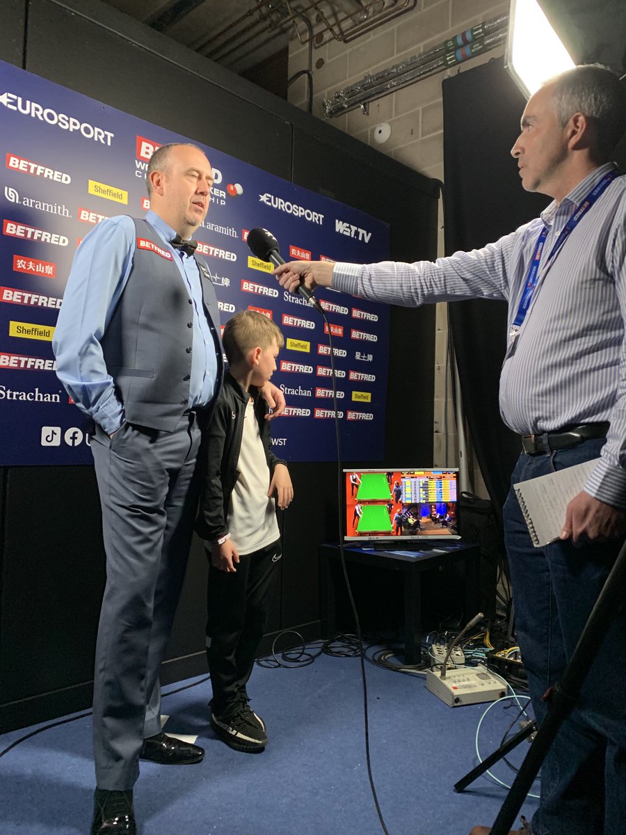 Mark Williams magnanimous in defeat as you would expect of him. Great match. #WorldSnookerChampionship2022