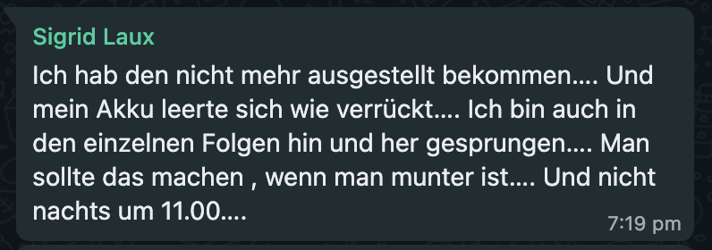 teutoburger's tweet photo. Mama neulich: "Ich hör mir jetzt auch mal deinen komischen Podcast an."

Mama heute: https://t.co/Ipcj2VxzJe
