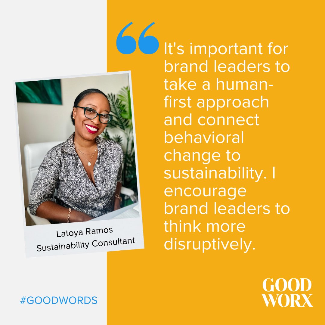 As Earth Month ends, we're passing the mic to a member of the GOOD WORX Creator Collective, Latoya Ramos! Latoya is the founder of @pluvrichor Brand Strategy Studio, and as a sustainability expert, she has deep experience in guiding brand leaders in promoting (ESG) criteria.