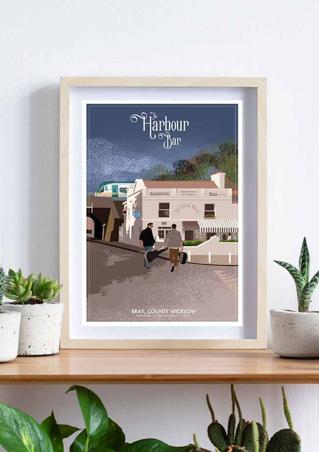 Irelandposters's tweet photo. The Harbour Bar has been a fixture in #Bray since it was first established in 1872! We're looking forward to sitting outside it this summer with a pint and a toasty in hand! Take a look ➡️https://t.co/gyMqgsmG3G https://t.co/tbHK5pJeQO