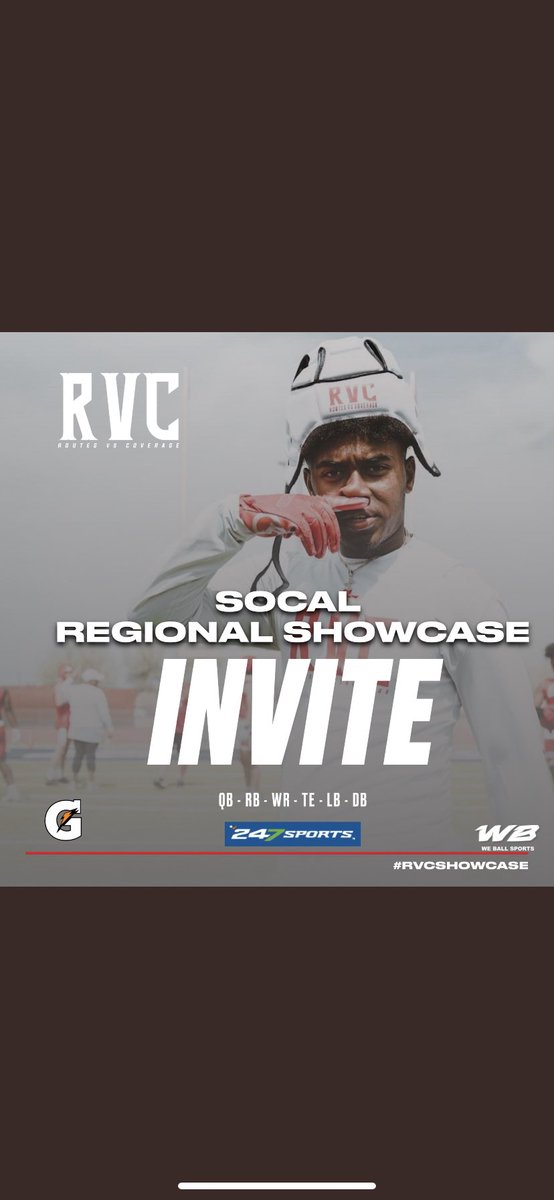 thank you for the invite to the <a href="/RVCshowcase/">THE RVC SHOWCASE</a>! really appreciate the opportunity to showcase my skills !!! <a href="/BrandonHuffman/">Brandon Huffman</a> <a href="/BrandonYounger/">Brandon Younger</a> <a href="/247Sports/">247Sports</a> <a href="/247recruiting/">247Sports Recruiting</a>
