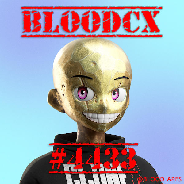 Blood_apes's tweet photo. CloneX #4433 has been stolen has joined the ranks of the bloody NFT trade. This was originally brought to our attention by @matzebrennt. Keep on the lookout for this CloneX if you are buying. https://t.co/WD6uvCOlrE