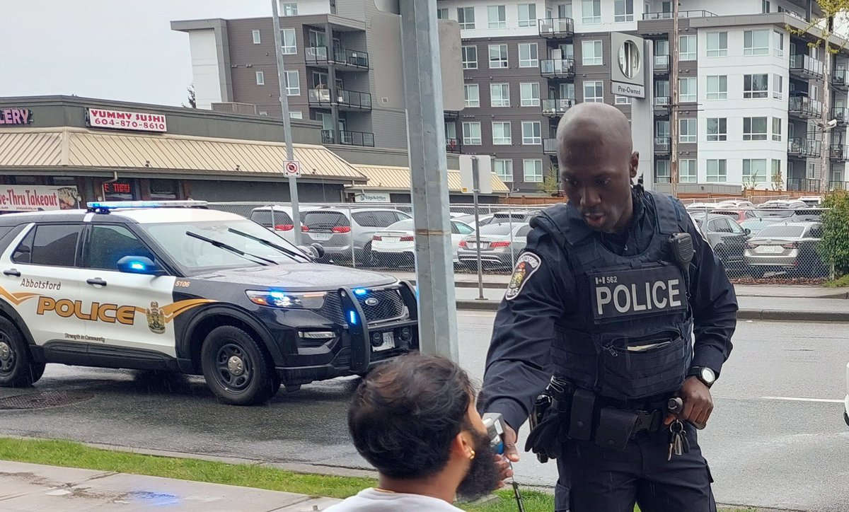 Recruit Cst.Darko completes his field training this week before returning to the police academy.  This morning he located and removed his 5th impaired driver from our roadways 👏. <a href="/AbbyPoliceDept/">Abbotsford Police Department</a> <a href="/JIBCnews/">Justice Institute of British Columbia (JIBC)</a>