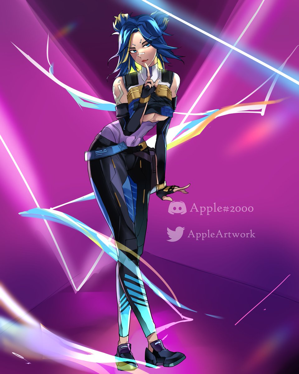 Neon from Valorant #Neon #valorant #illustration #anime