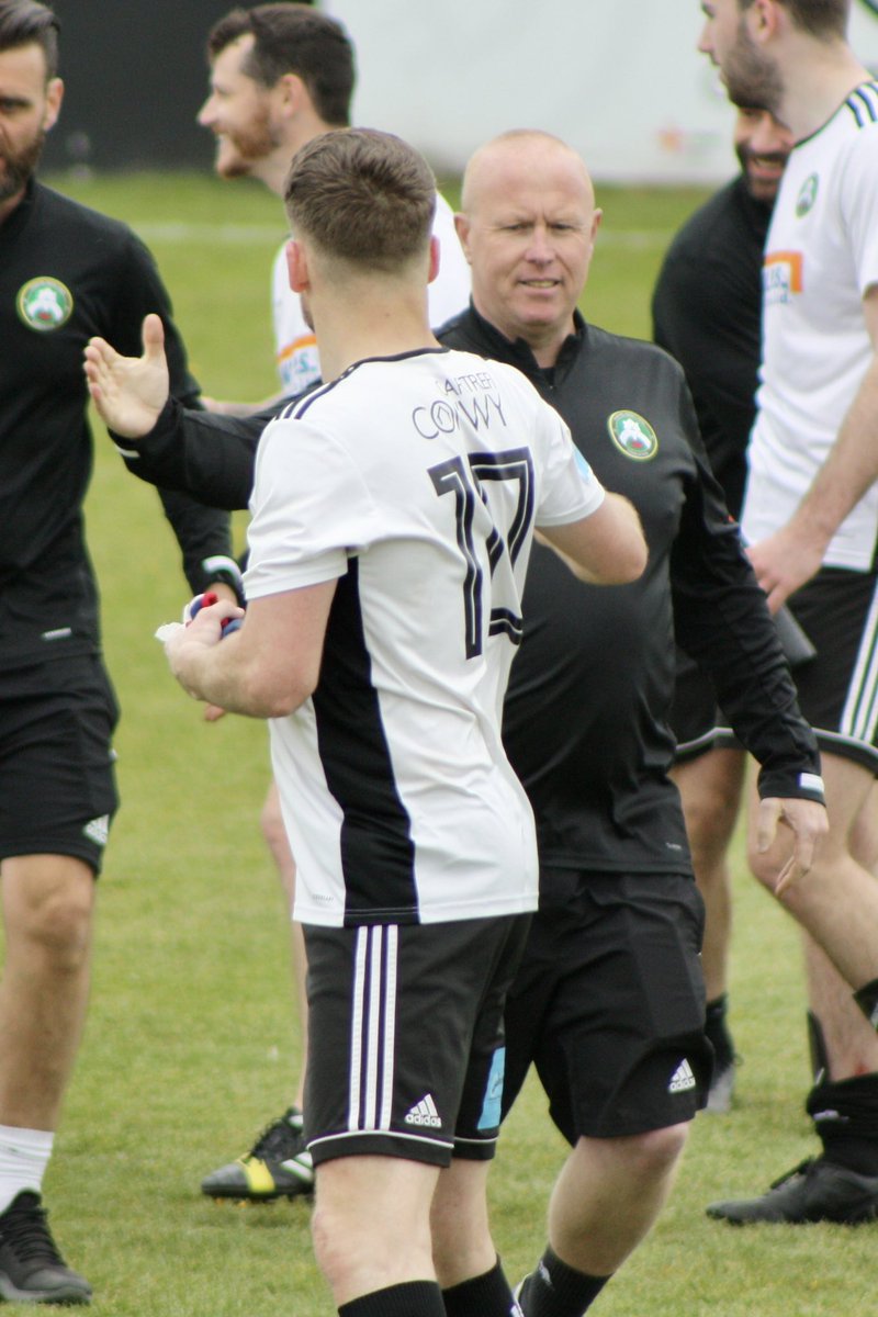 ShonLFC's tweet photo. Great performance by @GaThomas101  @rhylfc side today running out 5-1 victors over @LlandyrnogFC, goals from @15_cauley, Leon Atkins and a hat-trick and 25th goal of the season for @carllamby2010, Well done lads. #sunnyrhyl☀️ #westendboys🏴‍☠️ #feedthelamb #1morepoint https://t.co/aJmgiCPVKp