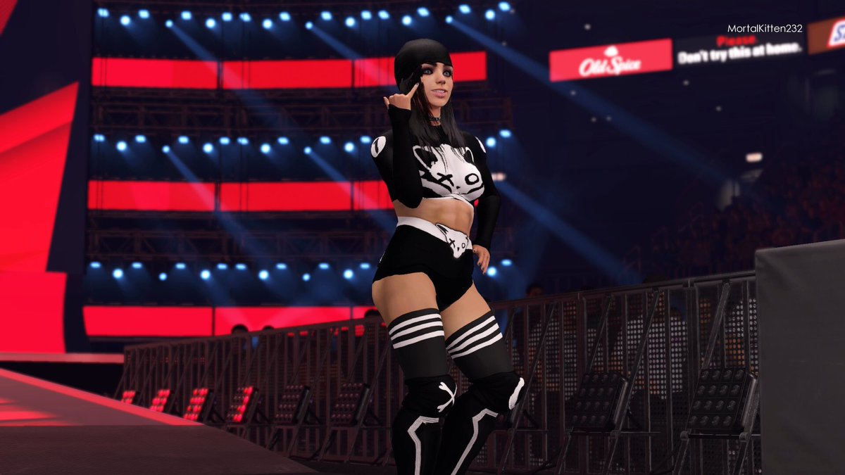 XandraOneXO's tweet photo. For those of you who don’t have the banzai pack I’ve uploaded a new version of Xandra that does not require it!! There’s also an updated moveset in there in case anybody would like a small update! Once again the tags are: xandraone, KO, kittencutter 
#wwe2k22 https://t.co/D15gYQCsF9