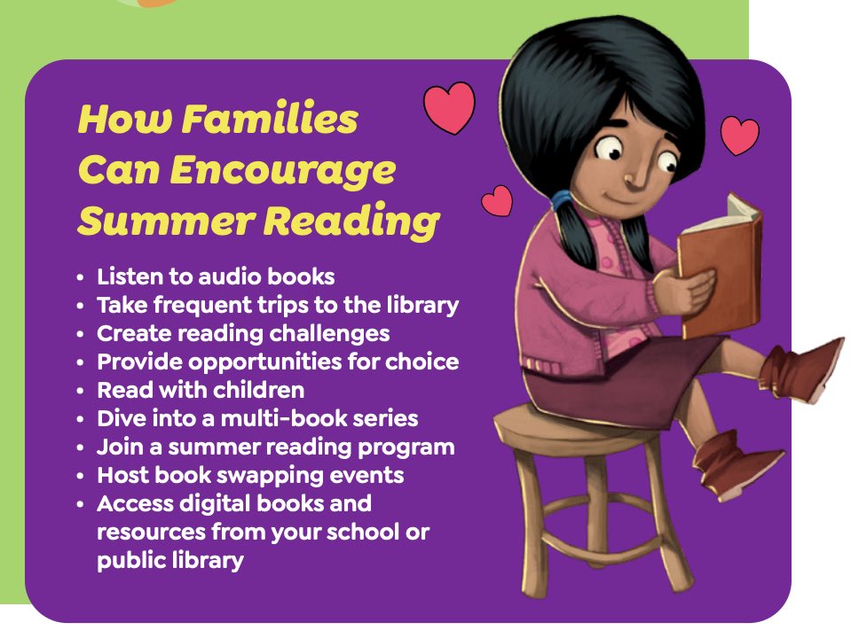 With summer almost here, our friends at <a href="/CapstonePub/">Capstone 📚</a> have some great tips on how families can encourage summer reading. 📚

capstonepub.com/sites/default/…

#vanmeter