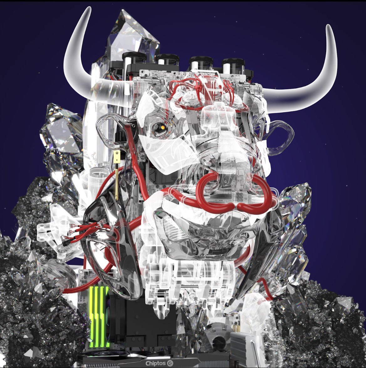 worldismikes's tweet photo. Only right I minted a bull! @ChiptosX #chipfollowchip https://t.co/WNG6O6j1lG
