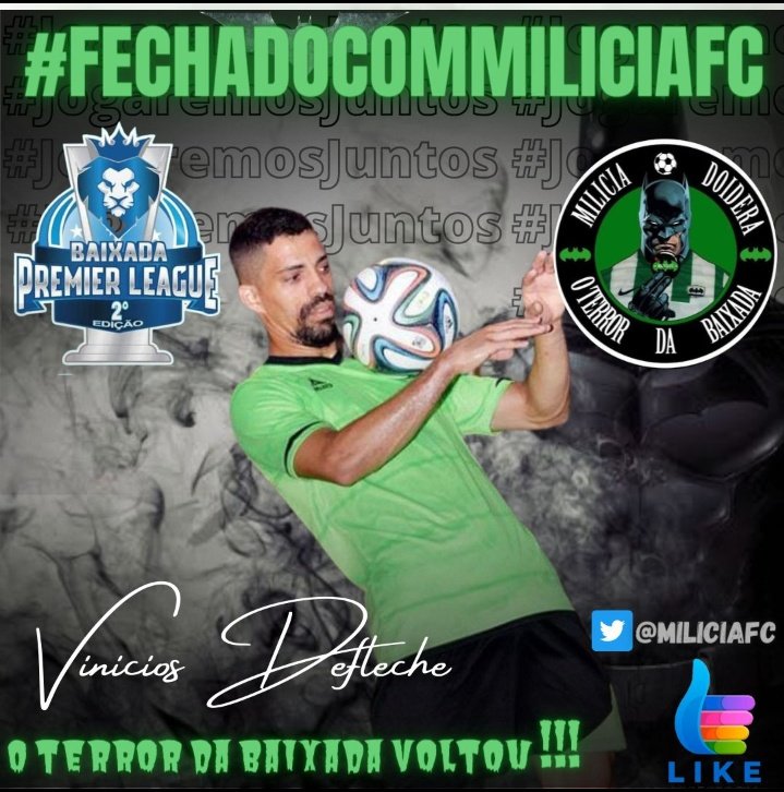 MiliciaFc's tweet photo. Fechado com o Milícia F.C ⚽

Atacantes: William, Vinícius Deflash, Alex coelho, Chocolate

#Julhoélogoali 🤘🏽💚🖤🚀 https://t.co/OnpASjISv6