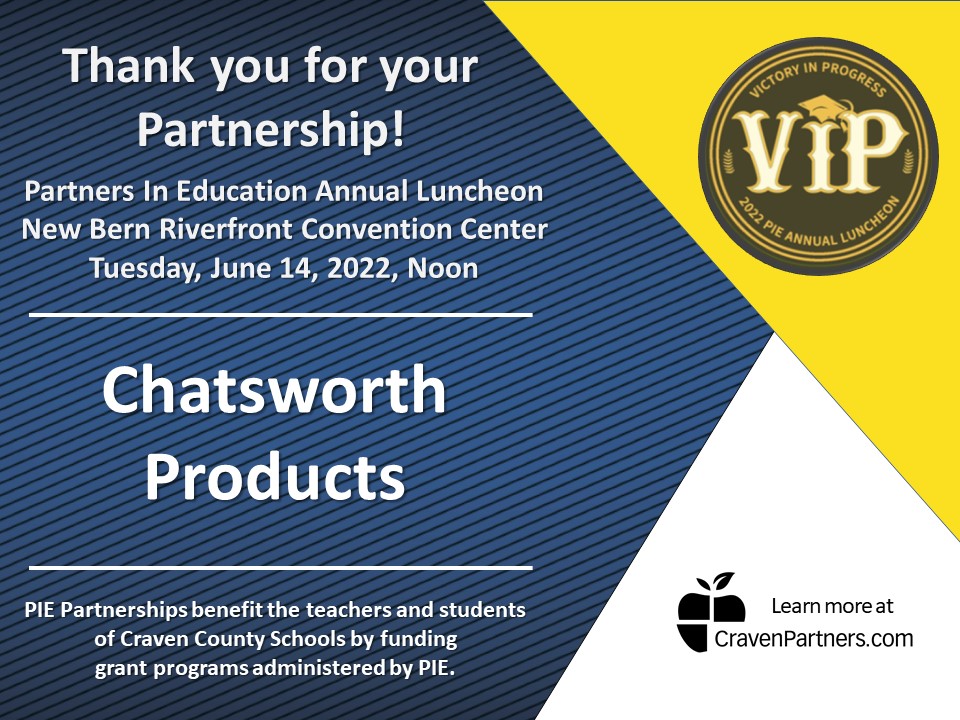 CravenCoPIE's tweet photo. Thank you to #ChatsworthProducts for your Partnership of the #PIEAnnualLuncheon! #VictoryInProgress https://t.co/WtqRFdyyaf