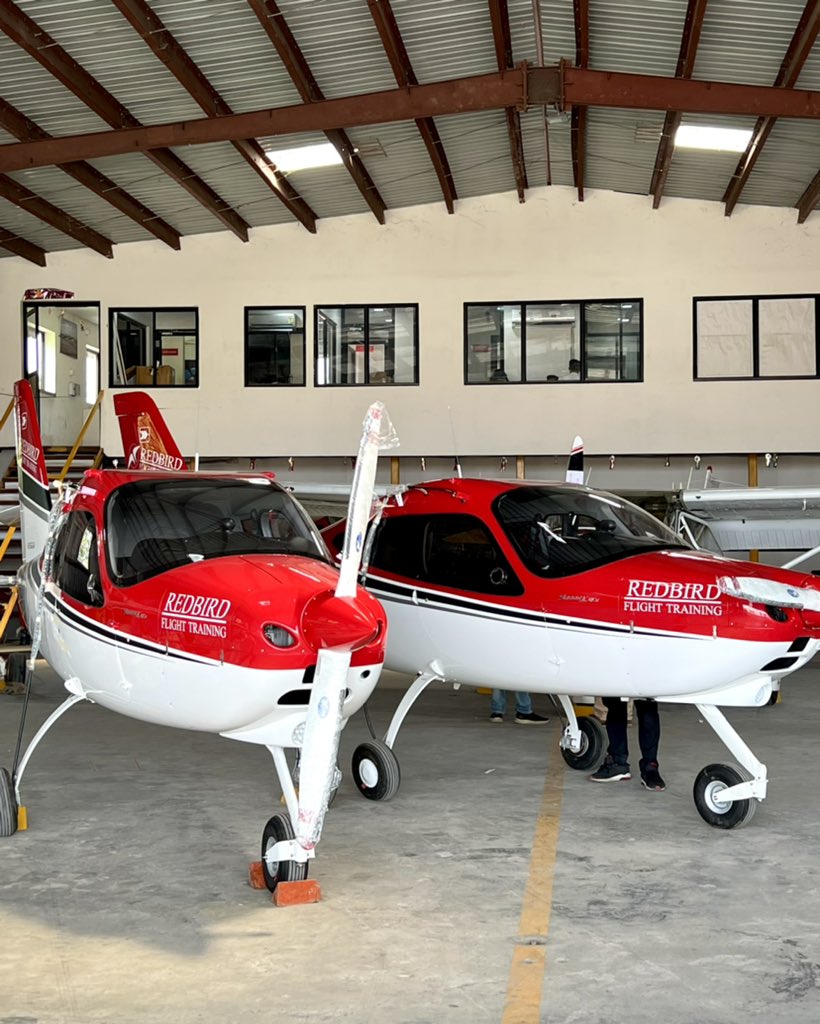 RedBirdAviation's tweet photo. Another two Brand New Classy Birds : VT-RBV, VT-RBW ,Tecnam P2008 JC, Single Engine Aircraft with Glass Cockpit, G3X Screentouch, joined our fleet yesterday 😎
Have a look!
#Redbirdaviation #Brandnew #AircraftDelivery #Tecnam #Pilottraining #LargestFTO @tecnam @MoCA_GoI https://t.co/B2y7xgwY6N