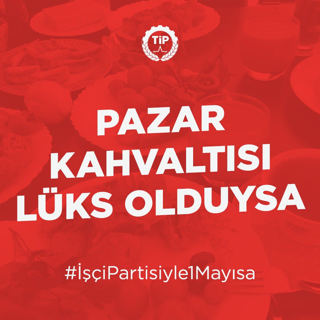 Hadi! Hep beraber #İşçiPartisiyle1Mayısa ✌🏻