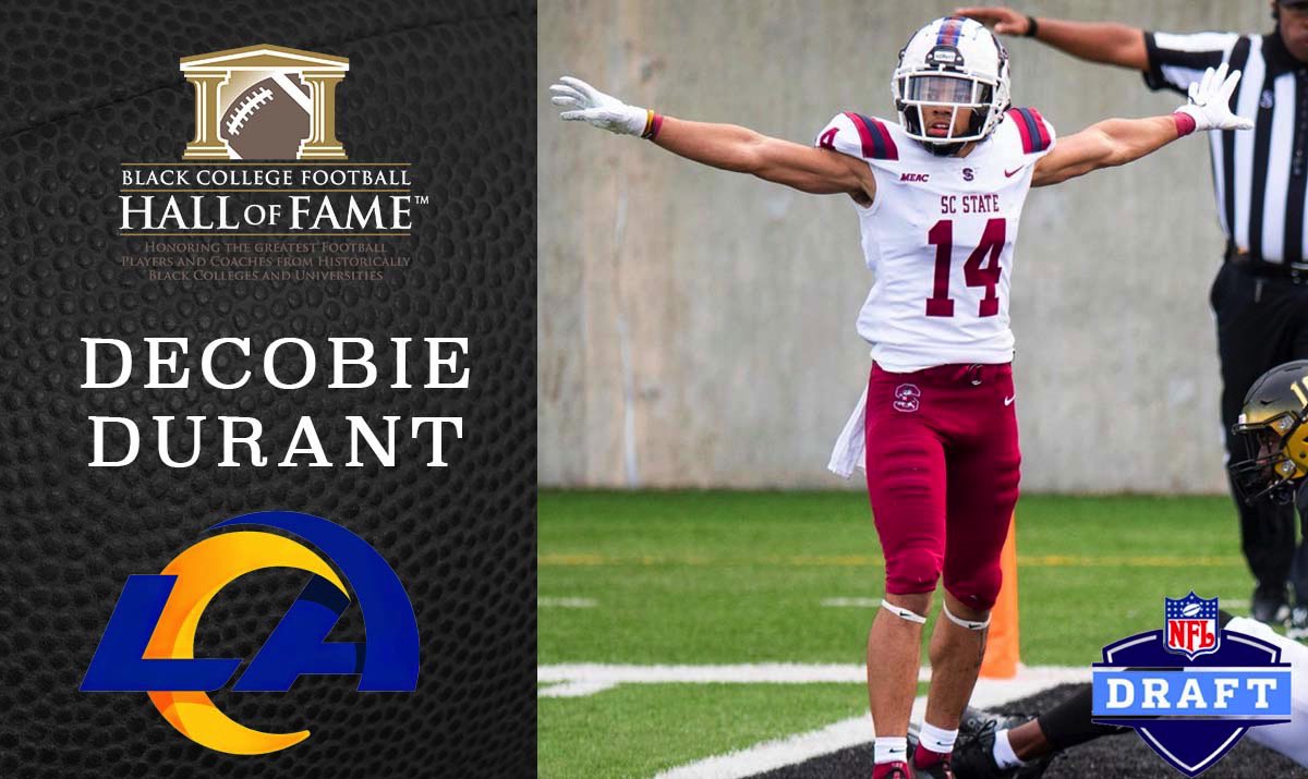 Congratulation to DECOBIE DURANT on being selected in the 2022 NFL Draft by the Los Angeles Rams! 

#HBCUPride #NFLDraft #HBCUsInTheNFL