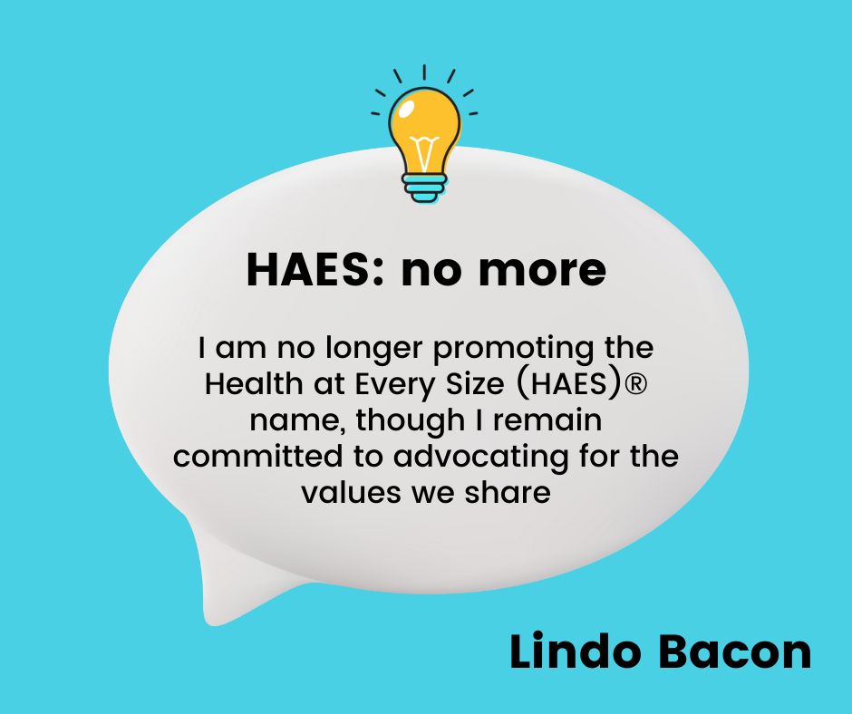 Responding to ASDAH’s defamatory letter and the fracturing of community (and why I no longer promote the Health at Every Size (HAES)® name, though I remain committed to advocating for the values we share): bit.ly/3OPQb5x