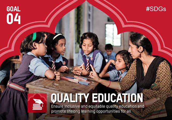 #Goal4
#QualityEducation 
#equalopportunitiesforall 
Promoting lifelong learning opportunities for all.
@ConnectAID_int 
#SDGs
#Takingactiononline 
#Globalgoals