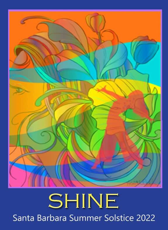 SBSolstice's tweet photo. We’re excited to announce the winner of this year’s poster and t-shirt design contest!  Heather Andrew and her colorful and energetic interpretation of the theme SHINE.

Congratulations Heather! https://t.co/T3hyey7dNz