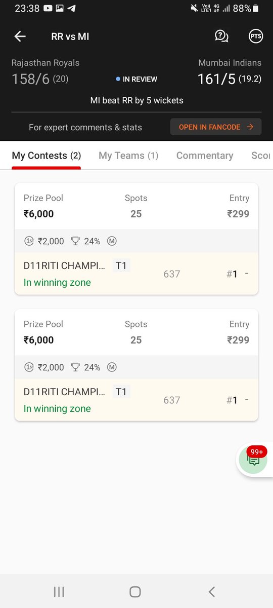 ritik07007's tweet photo. Ultrasweep in @mipaltan  vs @rajasthanroyals if u want to win like this join our telegram channel:-https://t.co/C4bpW6g60U

#MIvsRR #warne #MIPaltan #HappyBirthdayRohit #RohitSharma𓃵 #MIvsRR #Dream11 #cricketlove #fantasy #sky https://t.co/ZEfBK9ZD09