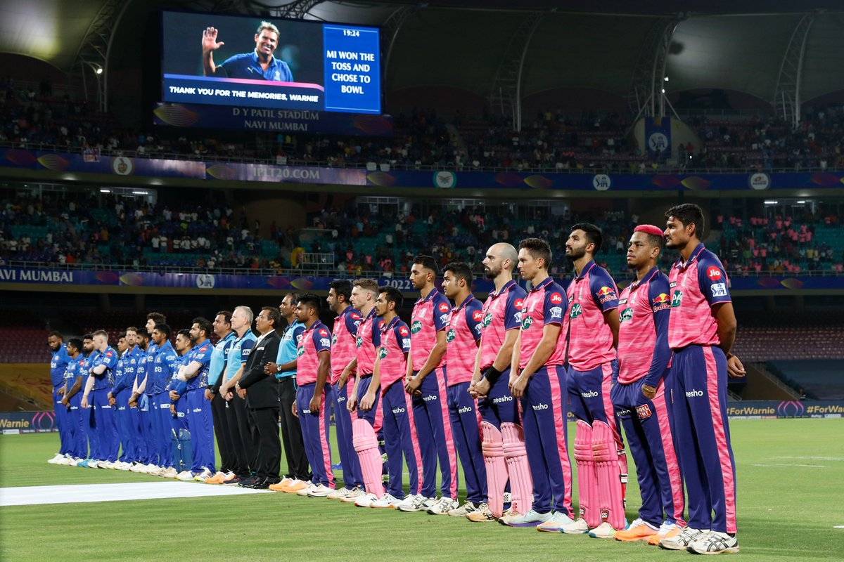 Thank you for celebrating Warnie with us, <a href="/mipaltan/">Mumbai Indians</a>. 💗

Well played tonight. 👏