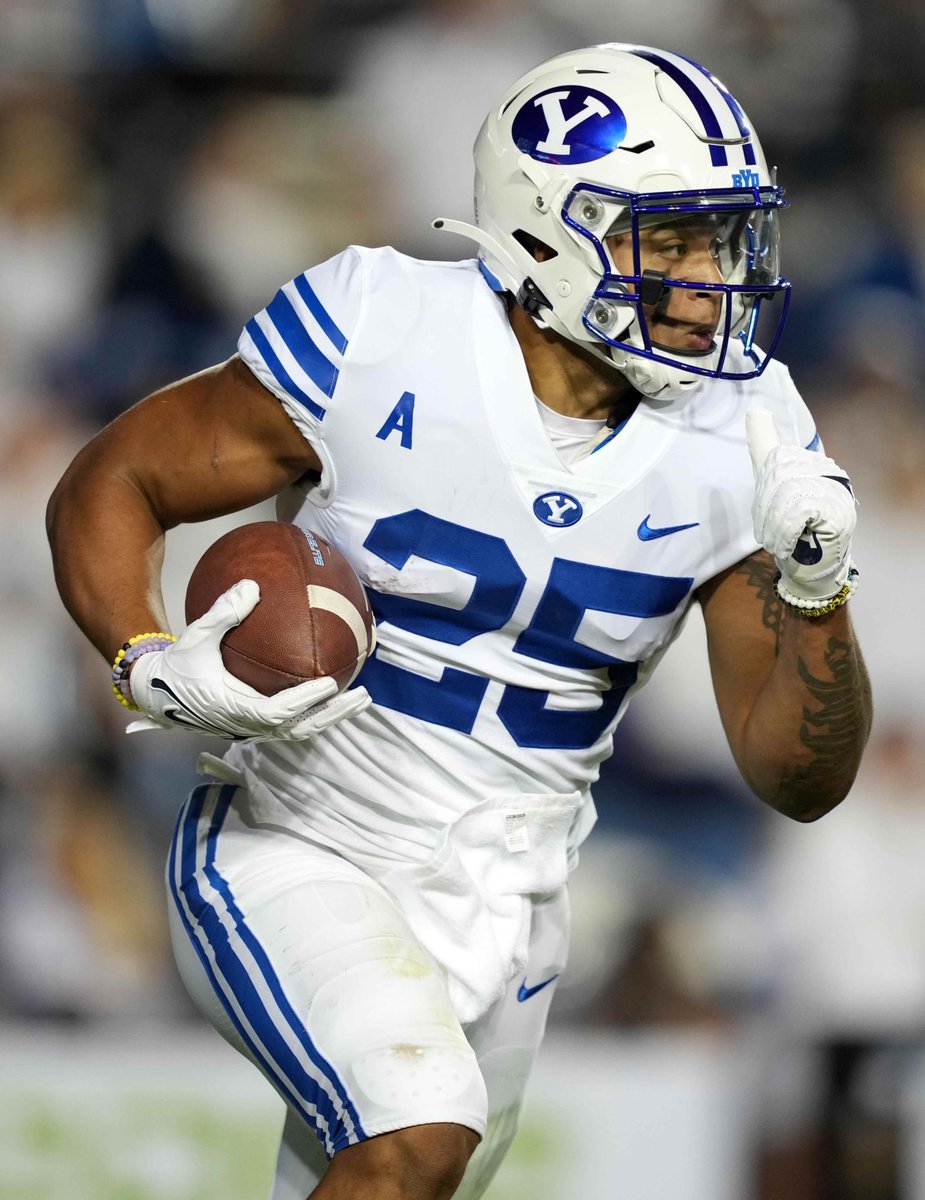 The Atlanta Falcons pick BYU RB Tyler Allgeier at No. 151 overall.

THIRTY-SIX rush touchdowns since 2020 (2nd most among RBs)💨
