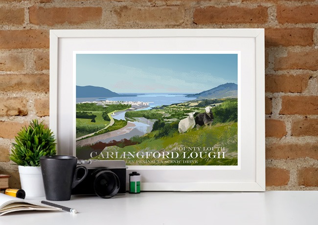 Irelandposters's tweet photo. The #Cooley Peninsula is home to the epic tale of the “Táin Bó Cúailgne” also known as “The Cattle Raid of Cooley”, which depicts Cúchulainn’s defence of Ulster against the invading armies of Maeve of Connaught. Take a look 👉 https://t.co/vLyXNQlnj4 https://t.co/TOHyCUBlSc
